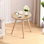 4-SOGA 60x60cm Walnut Small Side Coffee Table Living Room Balcony Home Décor Style
