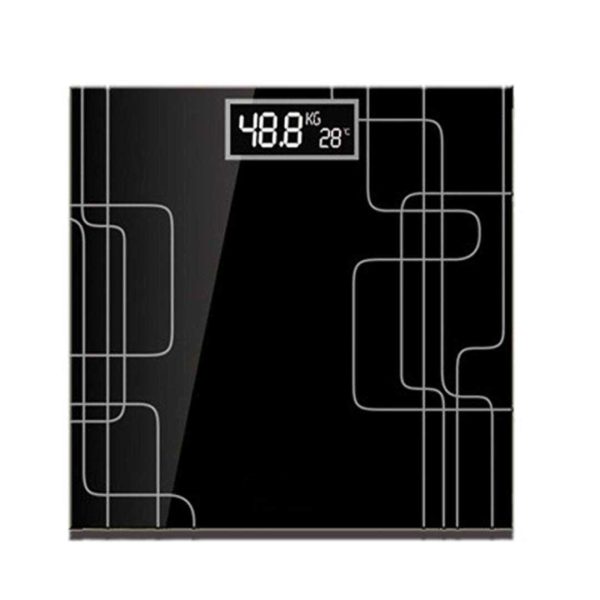 1-SOGA 180kg Electronic Talking Scale Weight Fitness Glass Bathroom Scale LCD Display