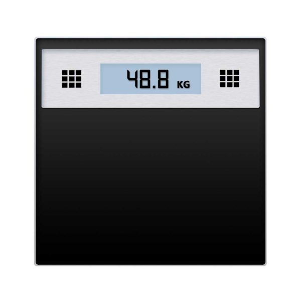 1-SOGA 180kg Electronic Talking Scale Weight Fitness Glass Bathroom Scale LCD Display Stainless