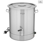 1-SOGA 48L Stainless Steel URN Commercial Water Boiler 2200W