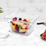 3-SOGA 100mm Clear Gastronorm GN Pan 1/6 Food Tray Storage