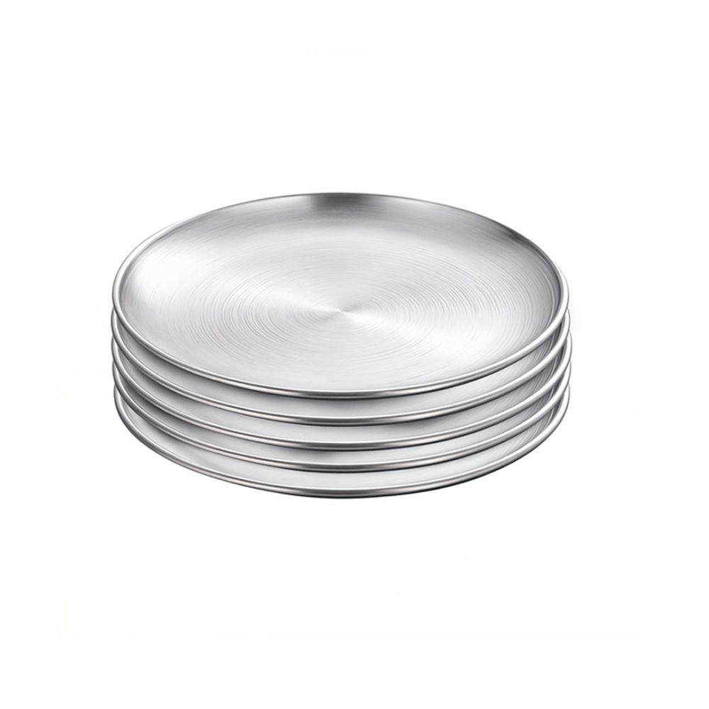 1-SOGA 23cm Premium Silver Grilling Plate  Durable Heat Resistant