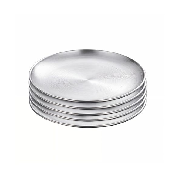 1-SOGA 23cm Premium Silver Grilling Plate  Durable Heat Resistant
