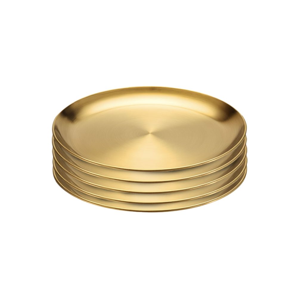 1-SOGA 20cm Premium Gold Grilling Plate  Durable Heat Resistant