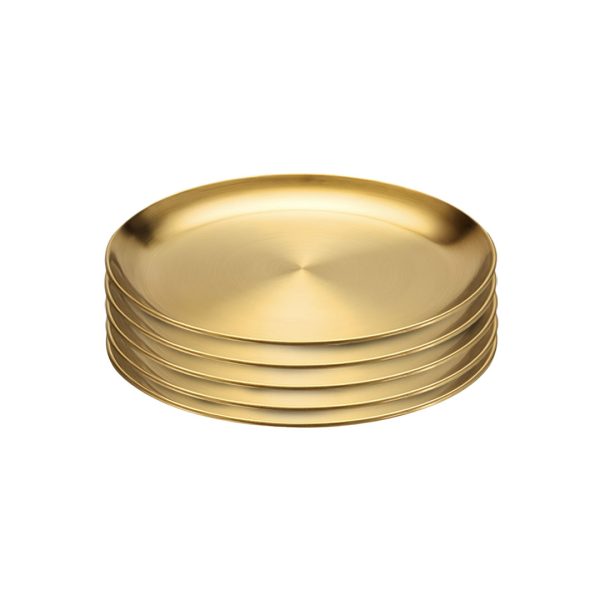 1-SOGA 20cm Premium Gold Grilling Plate  Durable Heat Resistant