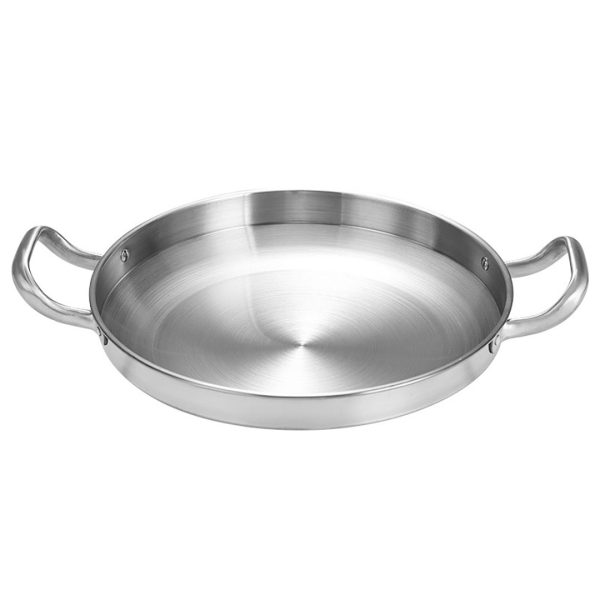 1-Soga 26cm Dry Pot with Natural Color 201 Material Constructed from Stainless Steel Kitchen Essentials