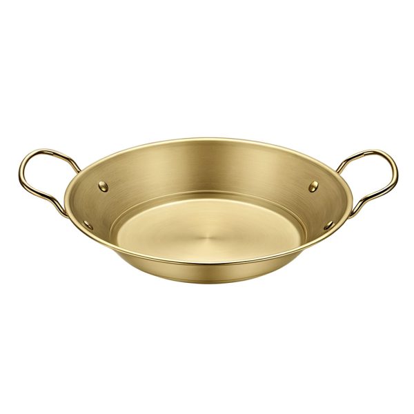 1-Soga 29cm Signature Dry Pot And crafted with 201 Material in Gold for Kitchen Essential