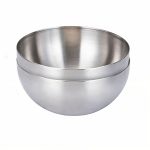 1-SOGA 15cm Elegant Silver Salad Bowl with Model 201 A Versatile Kitchen Essential