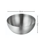 5-SOGA 15cm Elegant Silver Salad Bowl with Model 201 A Versatile Kitchen Essential
