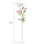 3-SOGA 67cm Blue Glass Tall Floor Vase and 12pcs Pink Artificial Fake Flower Set
