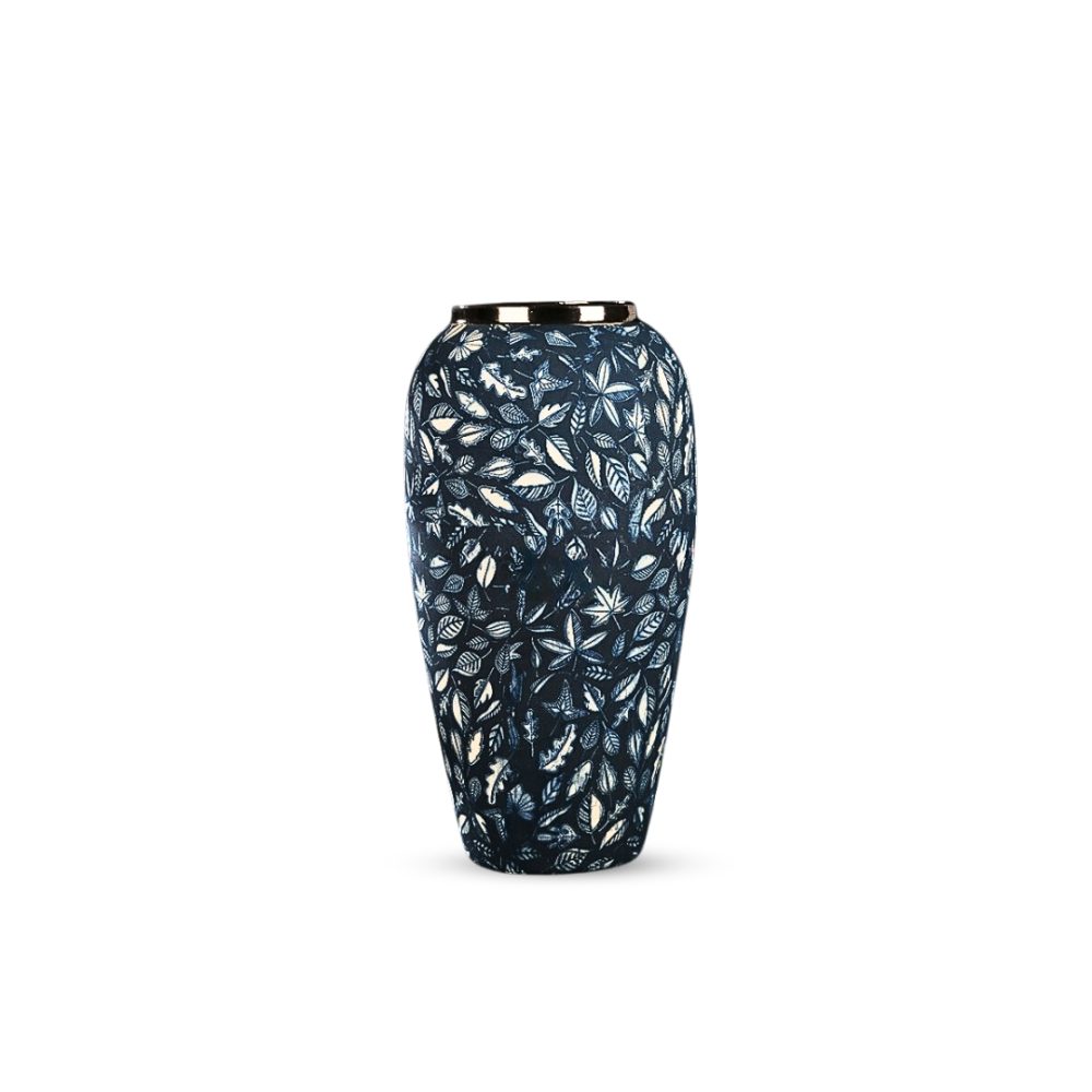 1-SOGA 35x17cm Blue Large Ceramic Flower Vase Elegant Living Room Home Decor 1-SOGA 35x17cm Blue Large Ceramic Flower Vase Elegant Living Room Home Decor