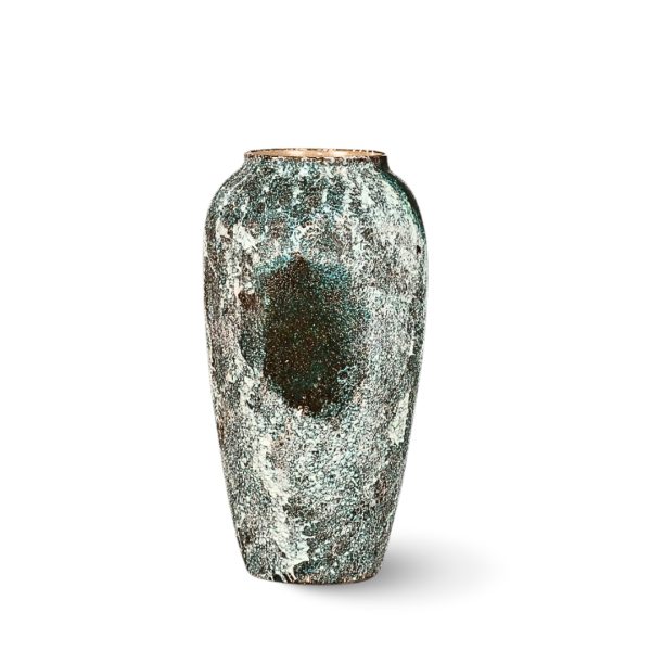 1-SOGA 35x17cm Green Large Ceramic Flower Vase Elegant Living Room Home Decor