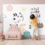 2-SOGA 2X 60cmx1000cm Clear Dry Erase Adhesive Whiteboard Wall Surface Peel Sticker Sheet
