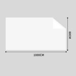 4-SOGA 2X 60cmx1000cm Clear Dry Erase Adhesive Whiteboard Wall Surface Peel Sticker Sheet