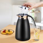5-SOGA 2X 1.2L Stainless Steel Insulated Vacuum Flask Water Bottle Black