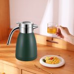 2-SOGA 1.8L Stainless Steel Insulated Vacuum Flask Water Coffee Jug Thermal Green