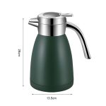 4-SOGA 1.8L Stainless Steel Insulated Vacuum Flask Water Coffee Jug Thermal Green