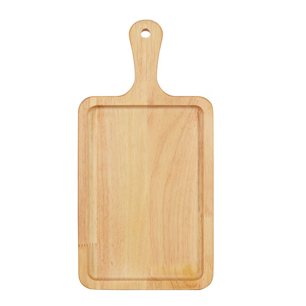 1-SOGA 40cm Rectangle Premium Wooden Oak Food Serving Tray Charcuterie Board Paddle Home Decor