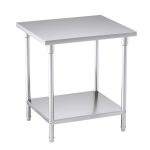 1-SOGA 80*70*85cm Commercial Catering Kitchen Stainless Steel Prep Work Bench
