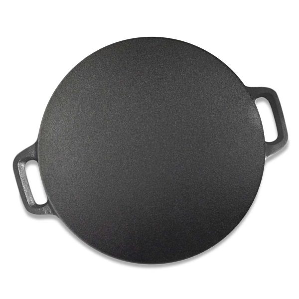 1-SOGA 40X33cm Cast Iron Induction Crepes Pan Baking Cookie Pancake Pizza Bakeware