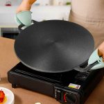 2-SOGA 2X 40X33cm Cast Iron Induction Crepes Pan Baking Cookie Pancake Pizza Bakeware