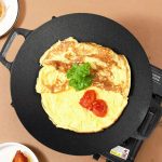 4-SOGA 2X 40X33cm Cast Iron Induction Crepes Pan Baking Cookie Pancake Pizza Bakeware