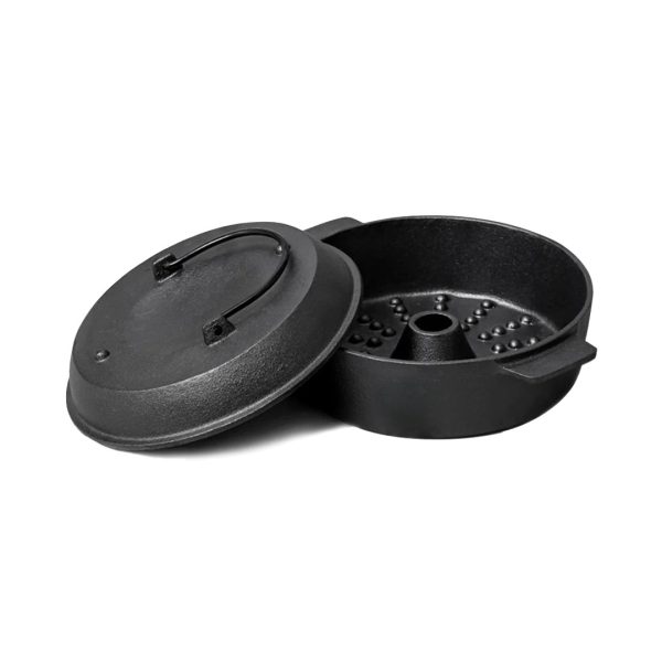 1-SOGA 28cm Cast Iron Dutch Oven Pre-Seasoned Cast Iron Pot with Lid