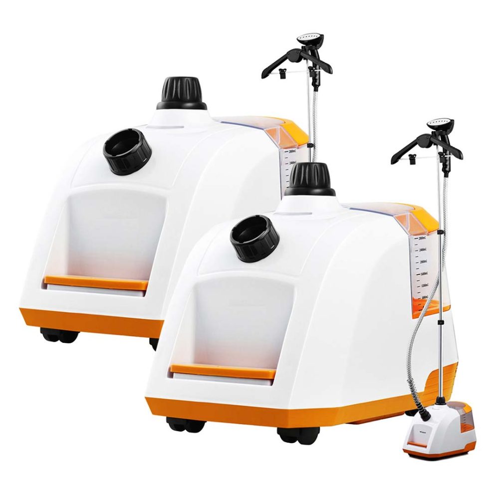 1-SOGA 2X 80min Garment Steamer Portable Cleaner Steam Iron White 1-SOGA 2X 80min Garment Steamer Portable Cleaner Steam Iron White