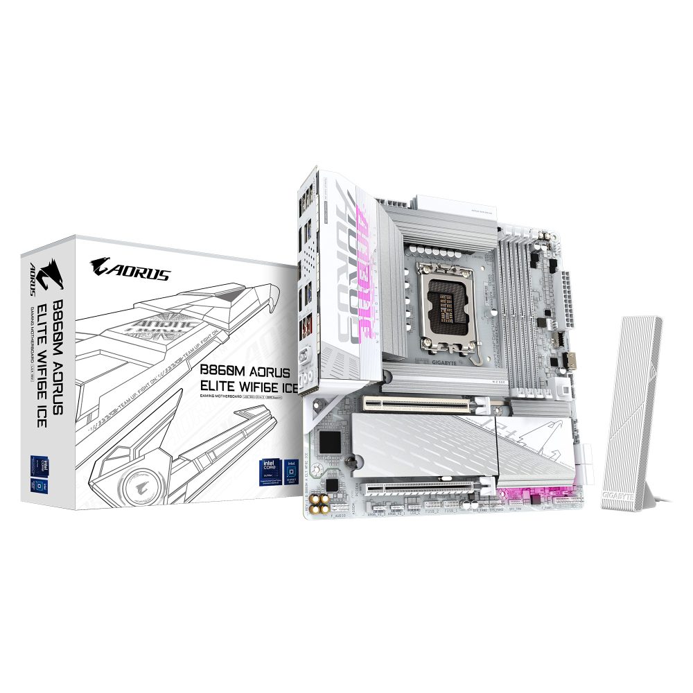 Gigabyte M/B B860M A ELT WF6E ICE 1.0 Motherboards