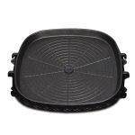 1-SOGA Portable Korean BBQ Butane Gas Stove Stone Grill Plate Non Stick Coated Square