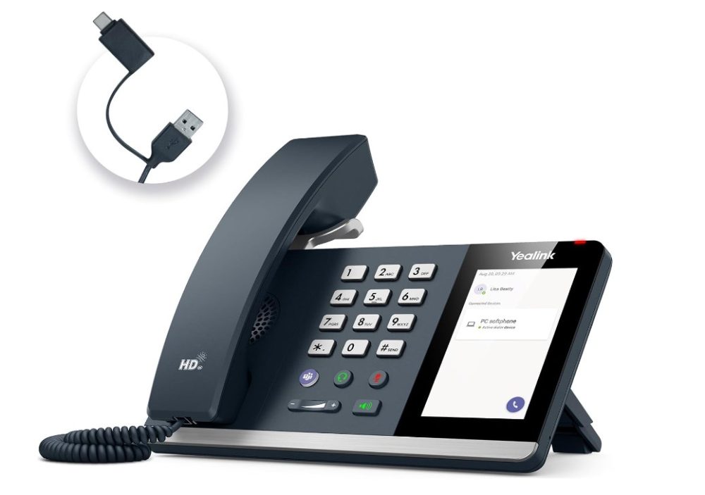 Yealink MP45 USB Teams Phone Desk Corded Phones for Work VOIP Phones