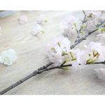 4-SOGA 10X Artificial Silk Flower Fake Cherry Blossom Bouquet Table Decor White