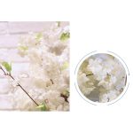 5-SOGA 10X Artificial Silk Flower Fake Cherry Blossom Bouquet Table Decor White