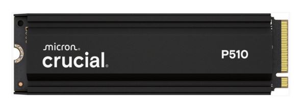 Crucial P510 1TB Gen5 2280 NVMe M.2 SSD w Heatsink 11 Hard Disk Drives - SSD