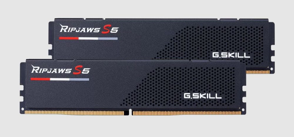 G.SKILL F5-6000J3636F16GX2-RS5K 32GB (2 x 16GB)/ DDR5 6000 MT/s/ Timings 36-36-36-96/ Voltage 1.35 V/ Ripjaws S5/ XMP 3.0/EXPO Memory