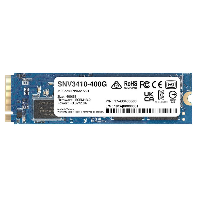 Synology SNV3000 - M.2 NVMe SSD - 5 year Limited Warranty Hard Disk Drives - SSD