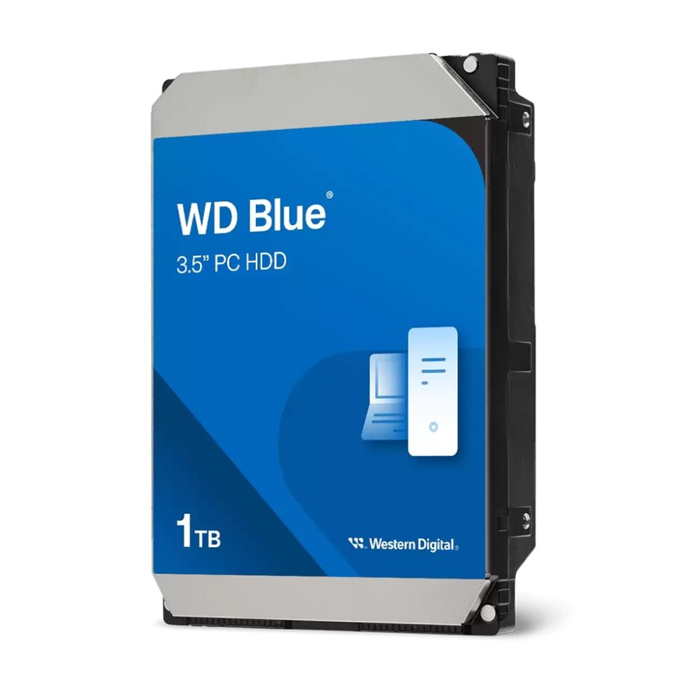 Western Digital WD Blue 1TB 3.5' HDD SATA 6Gb/s 5400RPM 64MB Cache CMR Tech 2yrs Wty Hard Disk Drives - SATA