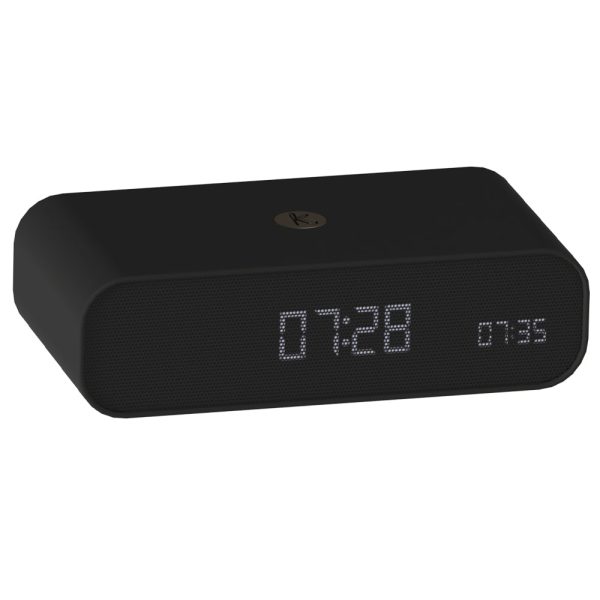 Kreafunk Wakie Alarm Clock Qi Charger + Bluetooth - Black