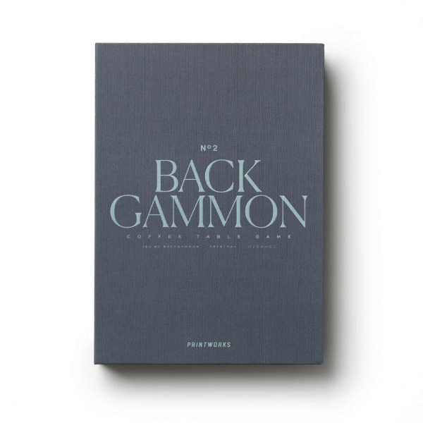 Printworks Classic Backgammon -Grey Blue
