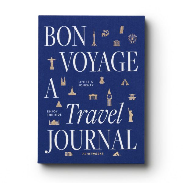 Printworks Bon Voyage Travel Journal-Blue Beige
