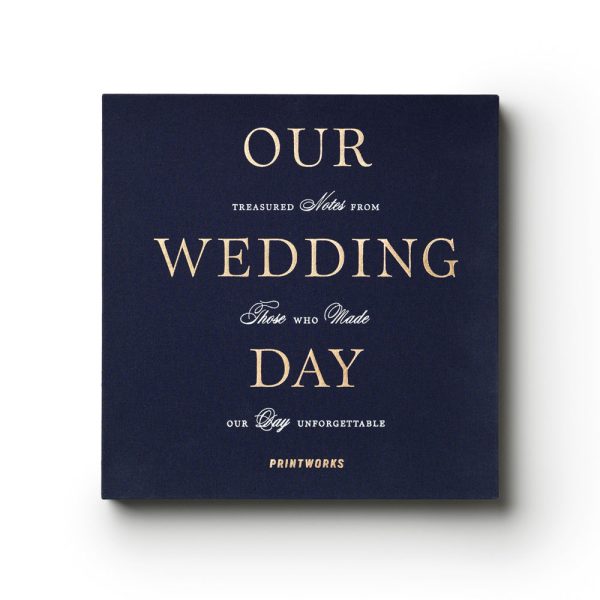 Printworks Wedding Guest Book-Dark Blue