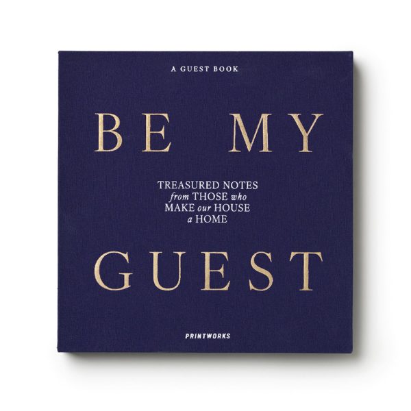 Printworks Guest Book-Be My Guest-Light Blue / Dark Blue