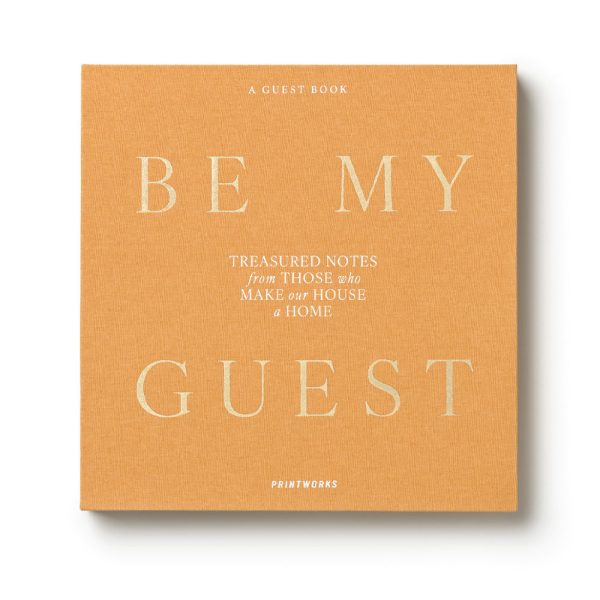 Printworks Guest Book Be My Guest-Beige Yellow