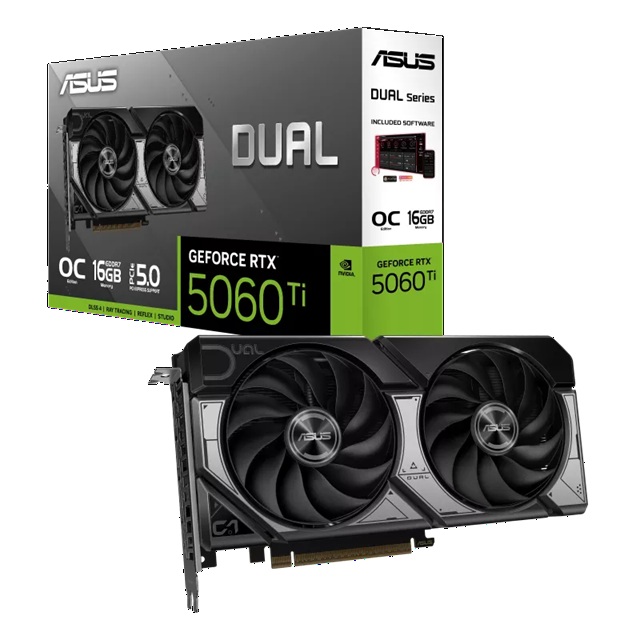 ASUS Dual GeForce RTX™ 5060 Ti 16GB - Black OC Edition Video/Graphics Cards
