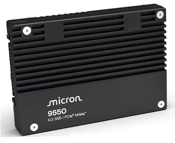 Micron 9550 Pro 7.68TB Gen5 NVMe Enterprise SSD U.2 14 Hard Disk Drives - SSD