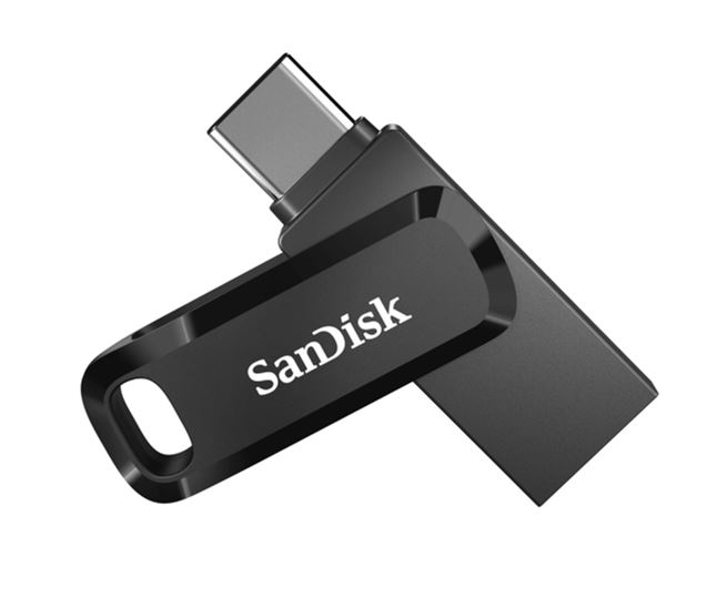 SanDisk 512GB Ultra Dual Drive Go 2-in-1 USB-C & USB-A Flash Drive Memory Stick 150MB/s USB3.1 Type-C Swivel for Android Smartphones Tablets Macs PCs USB