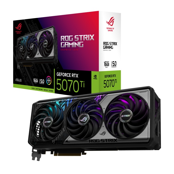 ASUS nVidia GeForce ROG STRIX RTX5070TI 16G GAMING Video/Graphics Cards
