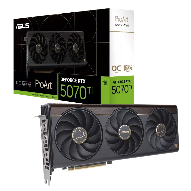 ASUS nVidia ProArt GeForce RTX™ 5070 Ti 16GB OC Edition Video/Graphics Cards