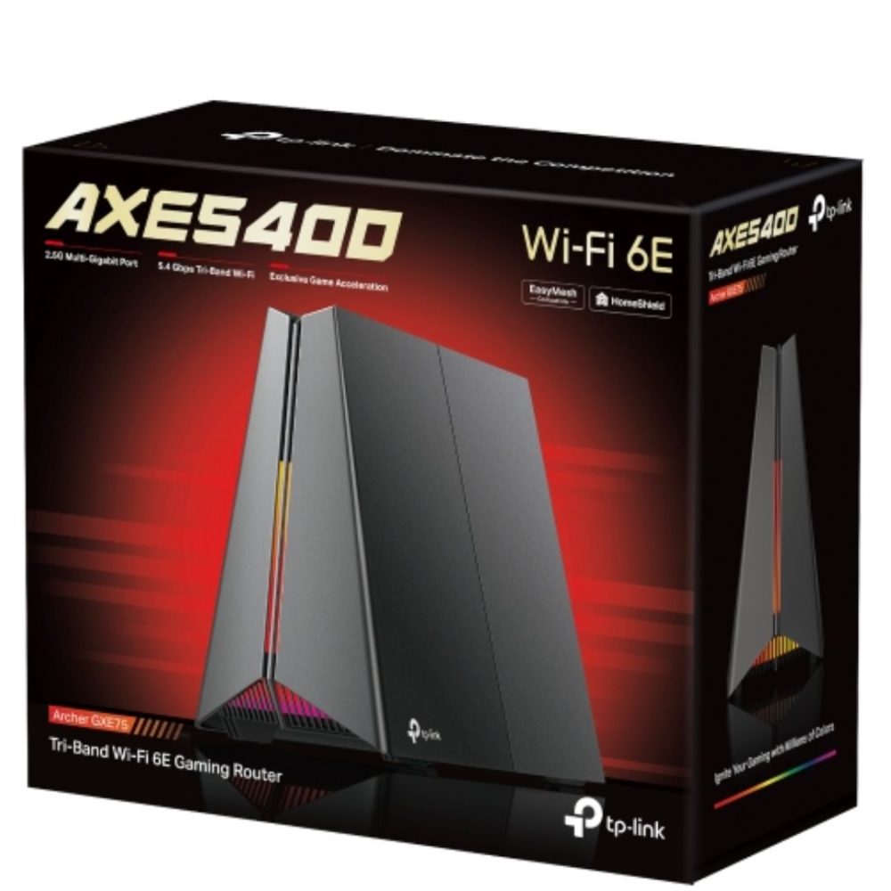 (E)TP-Link Archer GXE75 AXE5400 Tri-Band Wi-Fi 6E Gaming Router Network - Consumer
