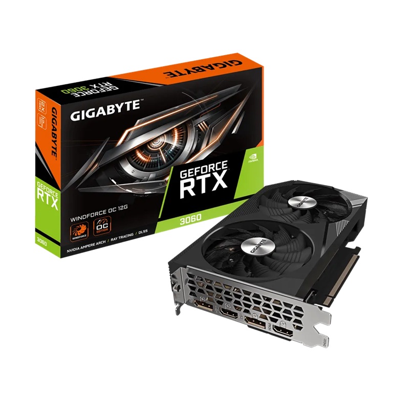 Gigabyte GeForce RTX™ 3060 WINDFORCE OC 12G 2.0 Video/Graphics Cards